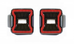 Quake LED QTE558 Blackout LED Replacement Tail Lights for 18-20 Jeep Wrangler JL