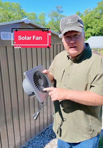 Check out this easy to install solar powered fan. Now you can install this fan on any building anywhere as long as there is a little bit of sunlight. It does come with an included AC adapter so you can plug it into power if it is available close by. #so#solaro#solarfano#homesteadf#offgridi#diya#farmlifee#beattheheati#tiktokshopmothersdayh#thrivingcountry