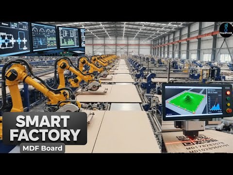 How Is MDF Board Made in a Smart Factory? | Full Manufacturing Process