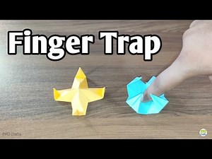 How To Make DIY Origami Finger Trap Anti-stress Toy | Paper Finger Trap "Easy-Origami" Full Tutorial