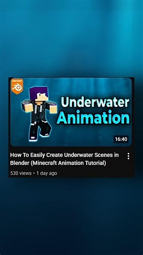How to make underwater scenes in Blender #blender #blender3d #3danimation #underwaterscenes