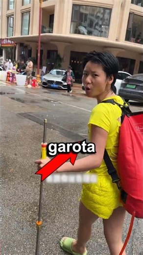 She went to the wettest festival in the world 🤯