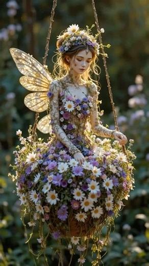 Real Flower Dress That Looks Like a Fairy Tale 🌼 fashion