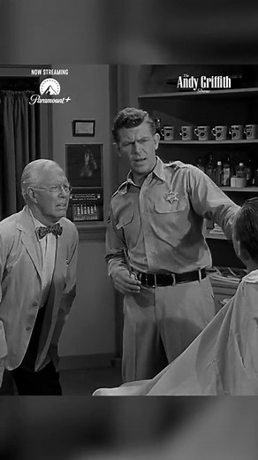 Andy gives Barney Fife a snip! 💈#andygriffith #andygriffithshow | Thoang94700