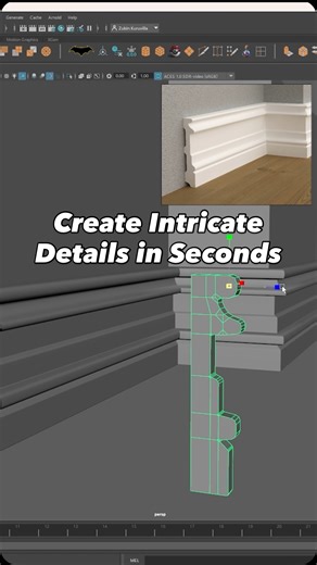 Zubin K on Instagram: "One tool, endless possibilities. Perfect for trims, cables, and architectural details. Stop hand modeling intricate shapes and let curves do the heavy lifting. Save this for later and follow for more modeling tips! #3dart #3dartist #hardsurface #hardsurfacemodeling #modeling #3dmodeling #cgi #modelingtips #topology #3dmodeler #blender3d #maya #autocad #architecturalvisualization #archviz #autodeskmaya #mech #mechas #maya3d #maya3dmodeling"