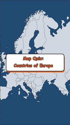 Map Quiz: Countries of Europe. #challenge #quiz #geography #europe