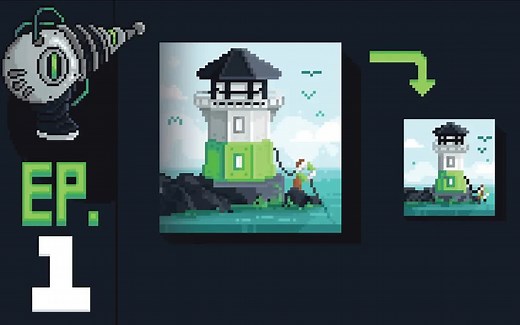 尽可能小的绘制像素画【像素艺术家 Pixel Overload教程】