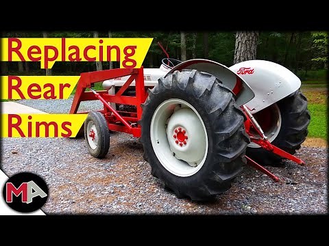 Replacing the Rear Rims on a Ford Tractor