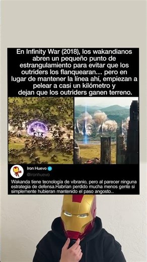 En Infinity War (2018), los wakandianos no mantienen el estrangulamiento.