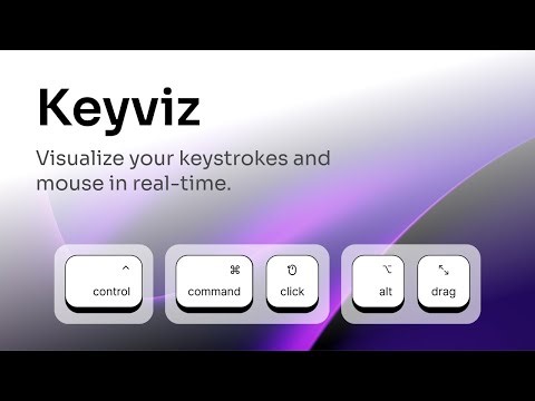 Keyviz - Free, Open Source Keypress and Mouse Visualizer