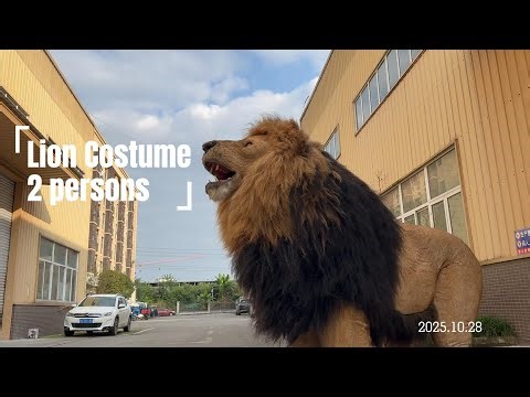 Realistic Lion Costume Animatronic Animal Suit