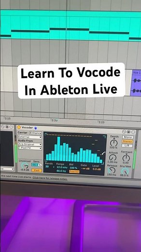 You know how to use Ableton Live vocoder yet?