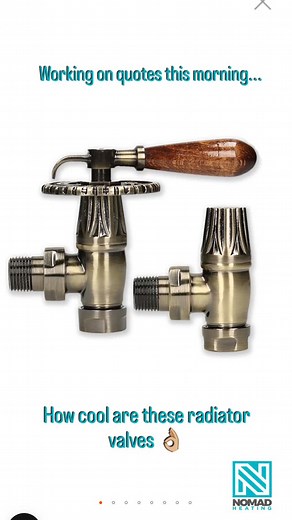 Doing some Sunday morning quotes and stumbled across these very interesting thermostatic radiator valves from my supplier in Bristol. Not everyone's taste but you have to agree they're pretty cool looking  They would look good on a @mrcentralheating_bristol column rad  | Nomad Heating | Facebook