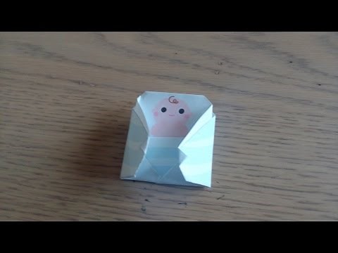origami facile : le petit Jésus de la crèche (christmas creche)