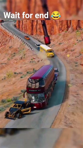 Bus & Big + Small Cars vs hit with a hammer BeamNG.drive #ytshorts #shortsfeed #shorts