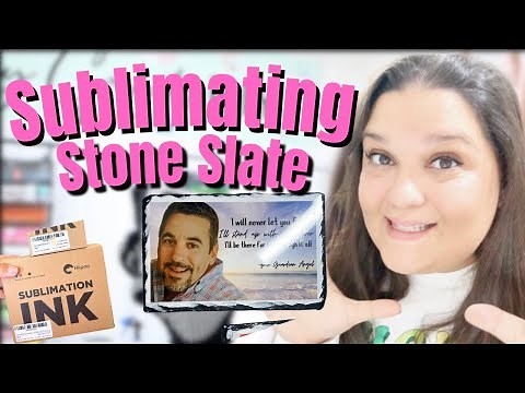 DIY Sublimation on Slate | Easy Sublimation Tutorial | Design on Canva and press! Start to finish