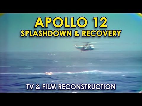 Apollo 12 Splashdown & Recovery - TV, Film, Mission Audio, Photo, Reconstruction, USS Hornet, HD