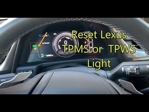 Reset 2020 Lexus ES300H TPMS TPWS Tire Pressure Light