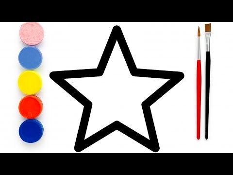 Easy Star Drawing and Coloring for Kids ⭐