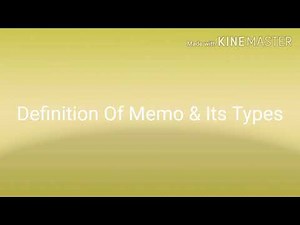 Memorandum : Concept Of Memo & Its Types