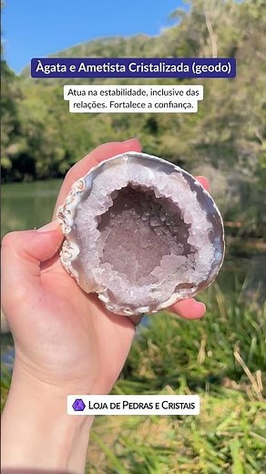 Ágata e Ametista Cristalizada (geodo)