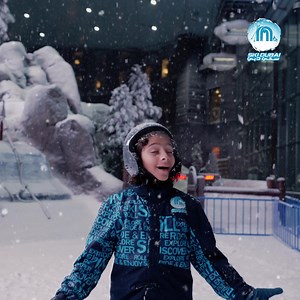 Experience Snow Fall in Dubai! ❄️☃️ Let the snowflakes enchant you at Ski Dubai's daily snowfall! Join us at 2, 4, 6, and 8 PM for an extraordinary experience like no another! ❄️ Don't wait another minute, book your tickets now at skidxb.com and embrace the winter wonderland! ✨❤️ | Ski Dubai