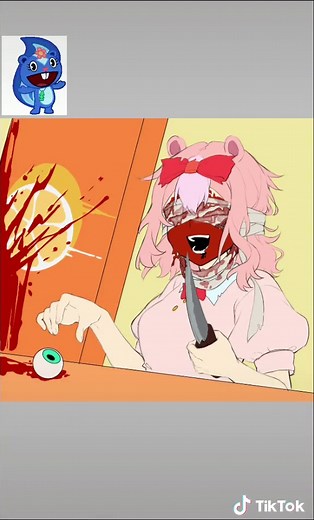 ⚠️TW:BLOOD!!⚠️ eyes cold lemonade🍋#speeddrawing #happytreefriends #htf #ibispaintx #gore #art