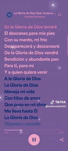 La Gloria de Dios - Ricardo Montaner: Letra Completa en Español