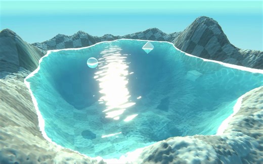 【Unity】风格化水体练习（可交互）