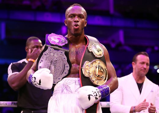 What is KSI's professional boxing record?