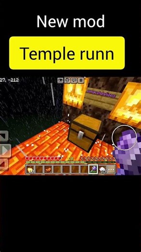 NEW mod TEMPLE RUN 😅 IN minecraft