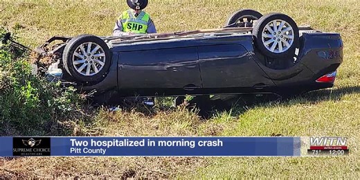 TROOPERS: Two hospitalized in Friday morning Pitt County crash