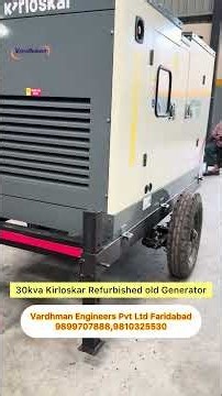 30kva Kirloskar Refurbished old trolly Generator