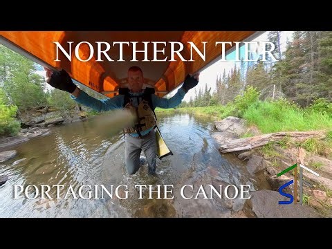 Northern Tier: Portaging the Canoe