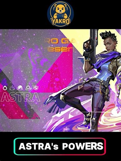 Astra's Super Powers 🌌💫 l Valorant #AstraGuide #ValorantTips #yakrogaming #Astra