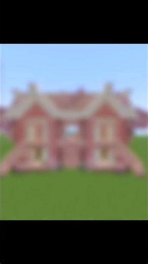 🌸 Cute Pink Minecraft House Build Tutorial #shorts