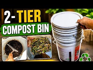 DIY 2‑Tier Compost Bin 🌱 Indoor Kitchen Waste Odorless Composter