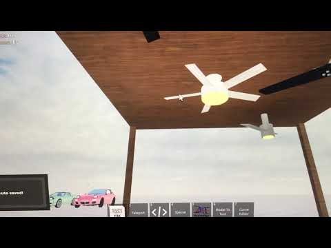 My Roblox ceiling fan display