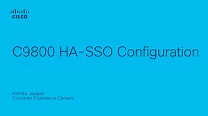 Configure C9800 HA-SSO - Cisco Video Portal
