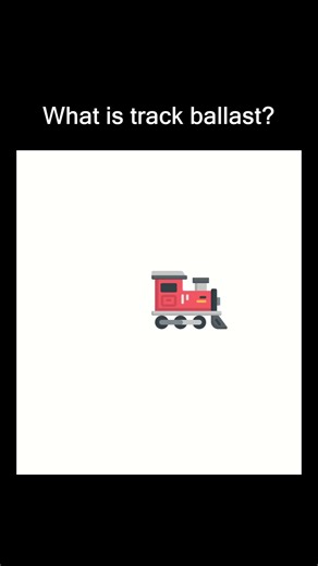 What is track ballast?