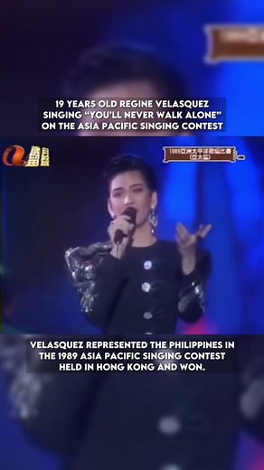 Regine Velasquez 19 years old Singing 'You'll Never Walk Alone' | Asia Pacific Singing Contest 1989
