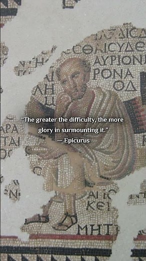 Epicurus’ Most Powerful Quote on Struggle & Greatness #mindset #quotes #philosopher