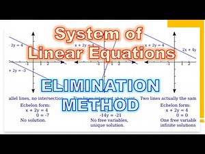 ELIMINATION METHOD