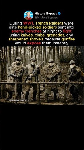 WW1’s Most Brutal Unit: Trench Raiders #shorts