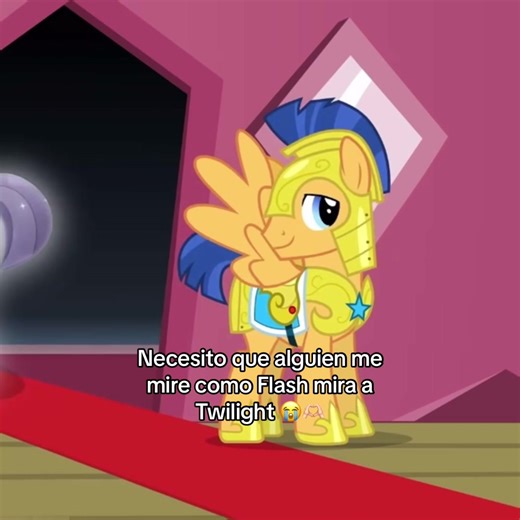 Reencuentro de Twilight y Flash Sentry en My Little Pony