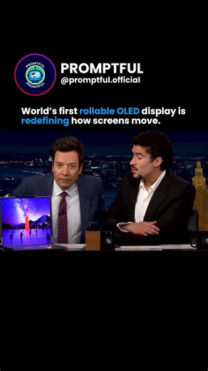 World’s first rollable OLED display is redefining how screens move