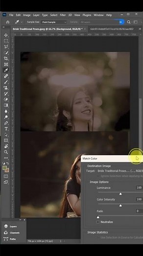Adobe Photoshop Colour Grading Using Color Match – Step by Step Tutorial #adobephotoshop