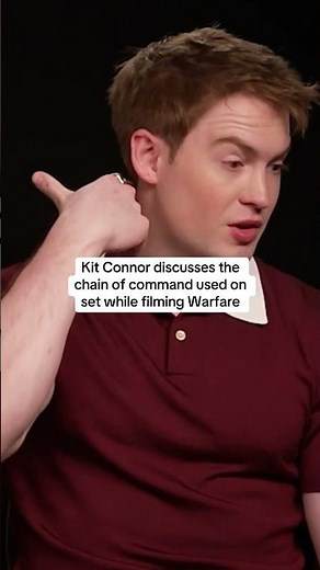 Kit Connor discusses the chain of command used on set while filming Warfare