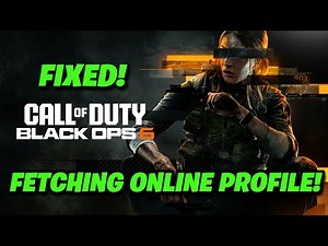 Call of Duty Black Ops 6 Fetching Online Profile Error FIX