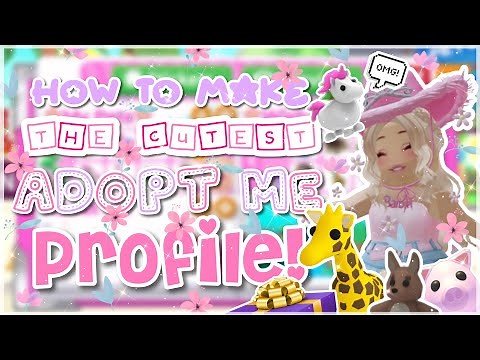 💕🌸HOW TO MAKE THE CUTEST PROFILE IN ADOPT ME!🌸💕 | Step by step guide with Blossom🌸